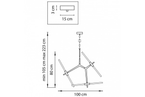 Подвесная люстра Lightstar Struttura 742063 - 3