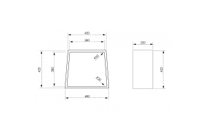 Стульчик для ванной Abber Stein черный матовый - 2