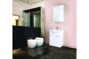 Зеркало-шкаф Onika Глория 65 L с подсветкой, белый (206506) - 2