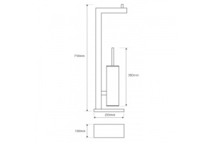 Стойка для ванной Bemeta Beta (132836012) - 2