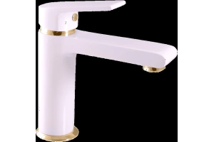 Смеситель для раковины Rav Slezak Colorado белый - золото