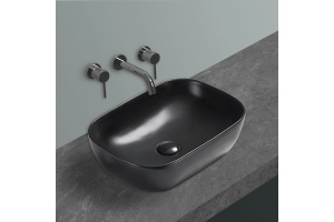 Накладная раковина Vincea 45х32 черная матовая - 2