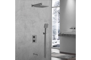 Душевой комплект Vincea Next с термостатом сталь - 2