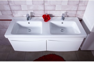 Мебельная раковина Бриклаер Dreja Гармония 125 двойная - 3