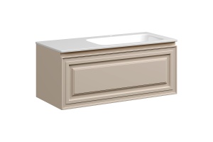 Тумба под раковину Sancos Very 99х40 правая бежевая