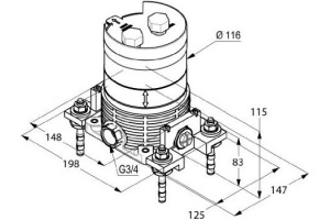 Скрытая часть Kludi 88088 - 2