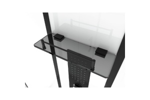 Душевая кабина Black&White Galaxy 85х160 черная с гидромассажем - 3