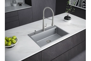 Мойка кухонная Paulmark Stepia 75 серый матовый - 3