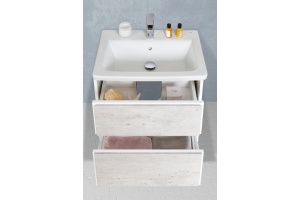 Тумба с раковиной Roca Ronda 60 белая, бетон - 3