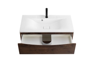 Тумба с раковиной BelBagno Marino 100 темное дерево - 3