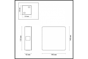 Накладной светильник Odeon Light Vista 4258/8WL - 2