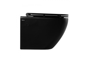 Унитаз ABBER Bequem AC1103MB подвесной черный матовый, безободковый - 2