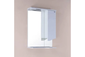 Зеркало-шкаф Onika Лайн 48 R с подсветкой, белый (204802) - 2