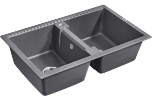 Мойка кухонная Paulmark Zwilling 81 графит - 2