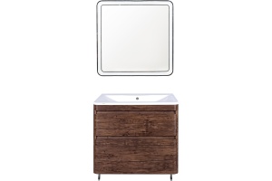 Тумба для комплекта Style Line Атлантика 90 Люкс Plus, напольная, старое дерево - 2