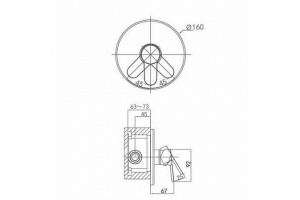 Смеситель для душа D&K DA1395201 - 2