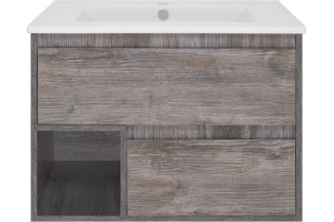 Тумба под раковину Misty Темза 75 темное дерево