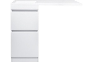 Мебель для ванной Style Line Даллас 100 Люкс Plus напольная, белая - 3