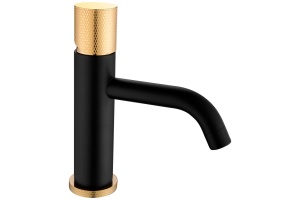 Смеситель Boheme Stick 121-BG.2 для раковины, black touch gold