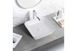 Раковина накладная Abber Rechteck 42 белая (AC2205) - 3