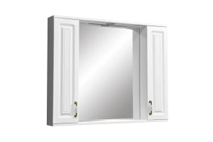Зеркало-шкаф Stella Polar Кармела 100 с подсветкой белый 