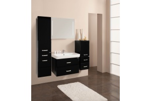 Тумба с раковиной Акватон Америна 80 чёрная - 2