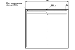 Зеркало Aquanet Модена 100 с подсветкой - 3