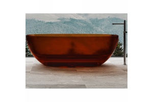 Ванна из полиэфирной смолы Abber Kristall 170х75 коричневая без гидромассажа