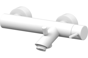 Смеситель Paffoni Light LIG022BO для ванны c душем, белый