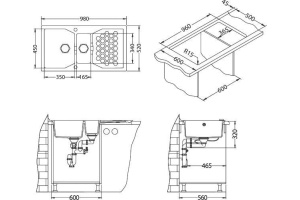Мойка кухонная Alveus Sensual Granital 70 steel - 3