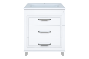 Терра - 70 Тумба с 3 ящ. белая