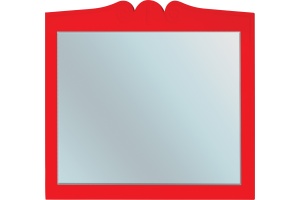 Зеркало Bellezza Эстель 90 красное