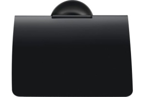 Держатель туалетной бумаги Duravit Starck T 0099404600 черный, с крышкой