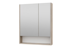 Зеркало-шкаф Misty Мускат 70 светлое дерево