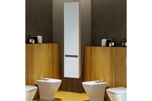 Шкаф-пенал Aquaton Капри 30 L белый глянцевый - 3