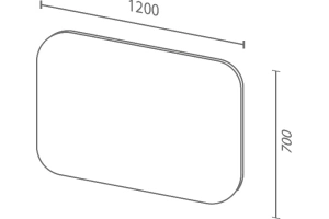 Зеркало Sanvit Асти 120 с подсветкой - 3