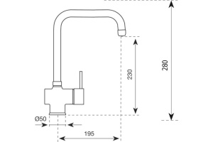 Смеситель для кухни Paini Matera 78CR5881B90KM - 2