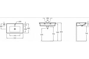 Раковина Jacob Delafon Vox EXAE112 80 см - 2