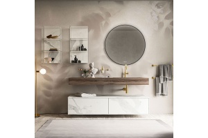 Зеркало Vincea 70х70 черное с подсветкой - 2