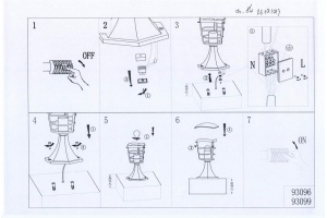 Наземный низкий светильник Eglo ПРОМО Aloria 93099 - 2