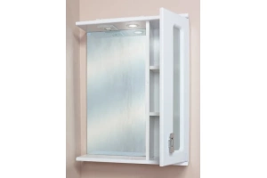 Зеркало-шкаф Onika Кристалл 58 R с подсветкой, белый (205818) - 3