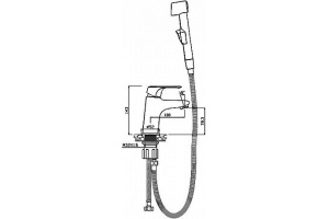 Смеситель Olive'S Evora 33120EV для раковины, с гигиеническим душем - 2