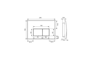 Клавиша смыва IDDI Optima Home универсальная, глянцевый белый (OPH10W0i77) - 2