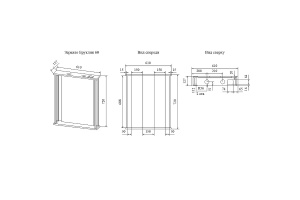 Зеркало Sanflor Бруклин 60 бетон пайн экзотик (С08253) - 3