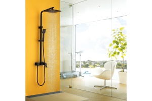 Душевая стойка ABBER Daheim черный матовый (AF8220B) - 2