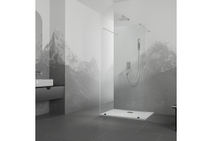 Душевая перегородка RGW Walk In WA-016 100х195 профиль хром стекло прозрачное - 2