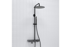 Душевая система WasserKraft 30 с термостатом черный матовый - хромоникель - 2