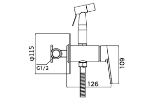 Смеситель с гигиеническим душем Gappo G7299-30 - 2
