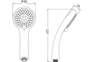Душевая лейка Iddis  (A11631) - 2