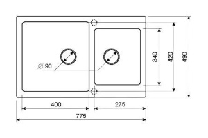 Мойка кухонная Lava D3 серая - 3